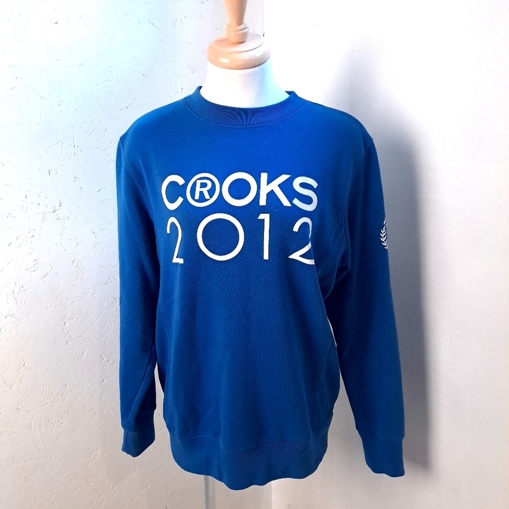Crooks & Castles | Blue Crooks 2012 graphic crew neck unisex sweater